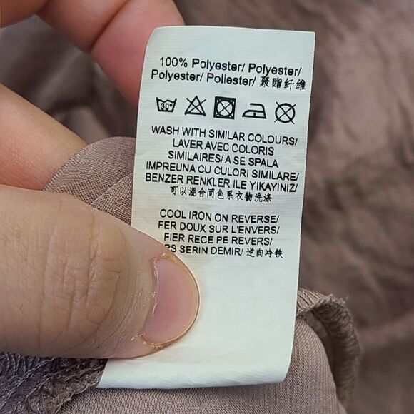 Missguided Pink Plunge Neck Silky Long Sleeve Panelled Thigh Slit Mini Dress 4 - Picture 7 of 10